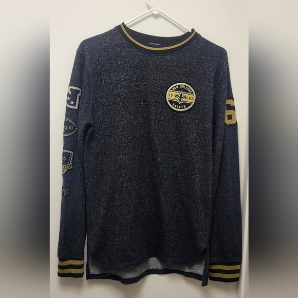 New Orleans Saints Long Sleeve Sweat Shirt NFL TEAM APPAREL small - Picture 1 of 12